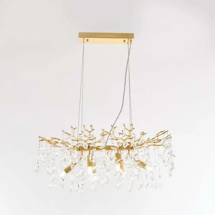 Подвесная люстра Arte Milano Веточка 230210.700.6.E14.D2 GD BUT-Clear