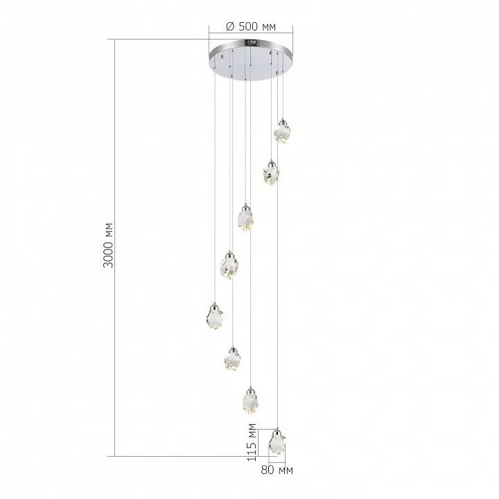 Подвесная люстра ST-Luce Cascato SL6114.103.08
