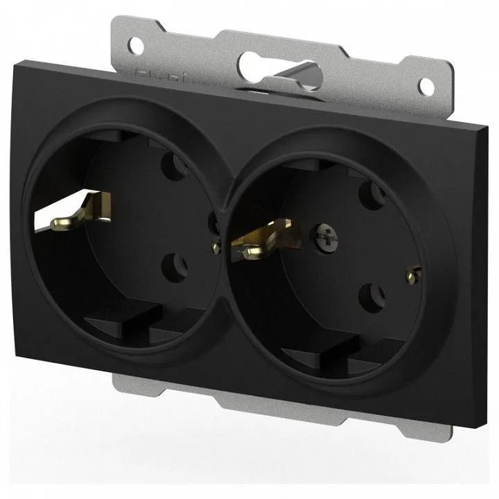 Розетка двойная с заземлением, без рамки Elbi Eleсtriс Zena Vega 609-014800-907