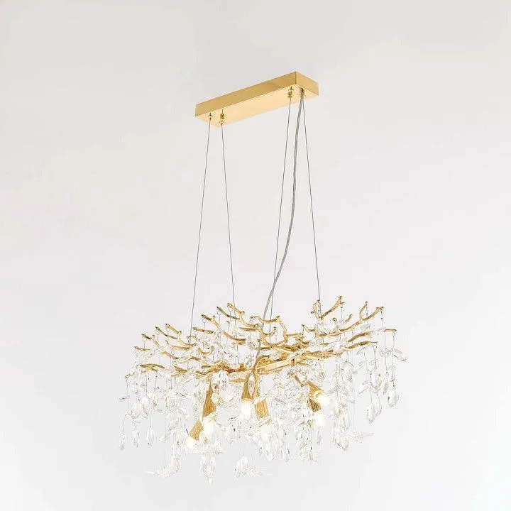 Подвесная люстра Arte Milano Веточка 230210.700.6.E14.D2 GD BUT-Clear