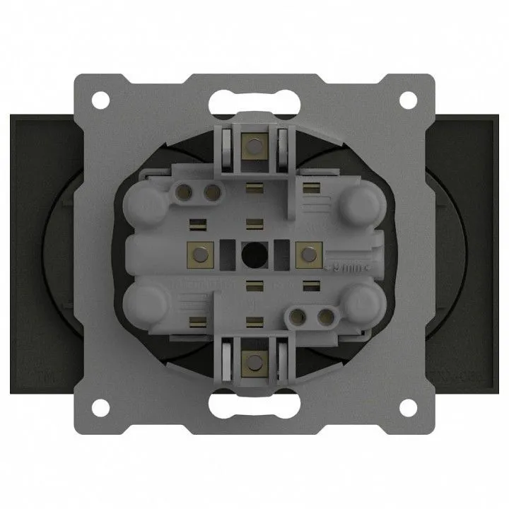 Розетка двойная без заземления, без рамки Elbi Eleсtriс Zena Vega 609-011100-908