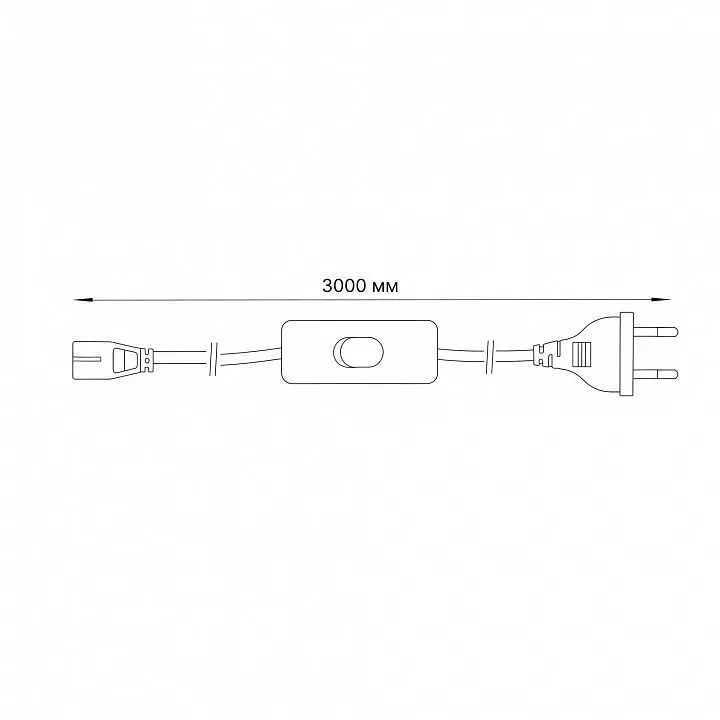 Удлинитель Volpe USN-012-5500W-02/100LUX-WH UL-00011863