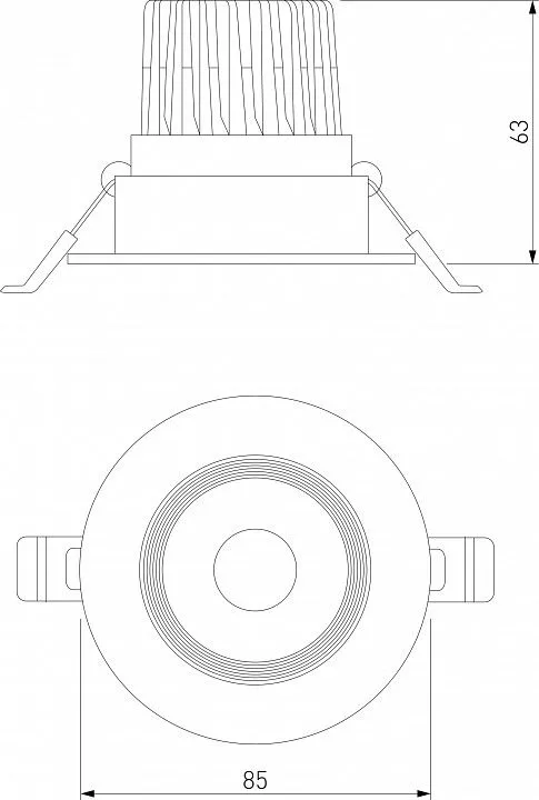 Встраиваемый светильник Elektrostandard Even a065459