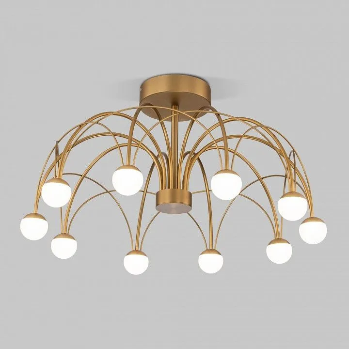 Люстра на штанге Eurosvet Ragno 90031/10 LED золото Люстра на штанге Eurosvet Ragno 90031/10 LED золото