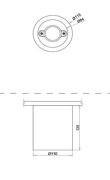 Накладной светильник Maytoni Technical Коник гипс C001CW-01W