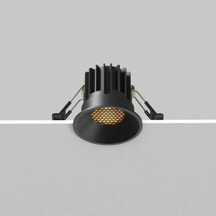 Встраиваемый светильник Maytoni Technical Раунд DL058-7W2.7K-B
