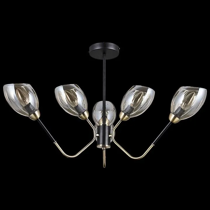 Люстра на штанге ILLUMICO  IL9960-6CSQ-79 BK AB