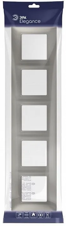 Рамка на 5 постов Эра Эра Elegance 14-5005-16