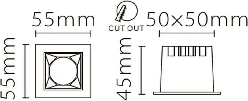 Встраиваемый светильник Fiberli XL003 12130301
