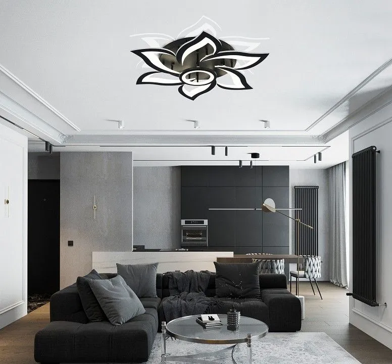 Потолочная люстра Natali Kovaltseva OLIMP HIGH-TECH LED LAMPS 82020 BLACK