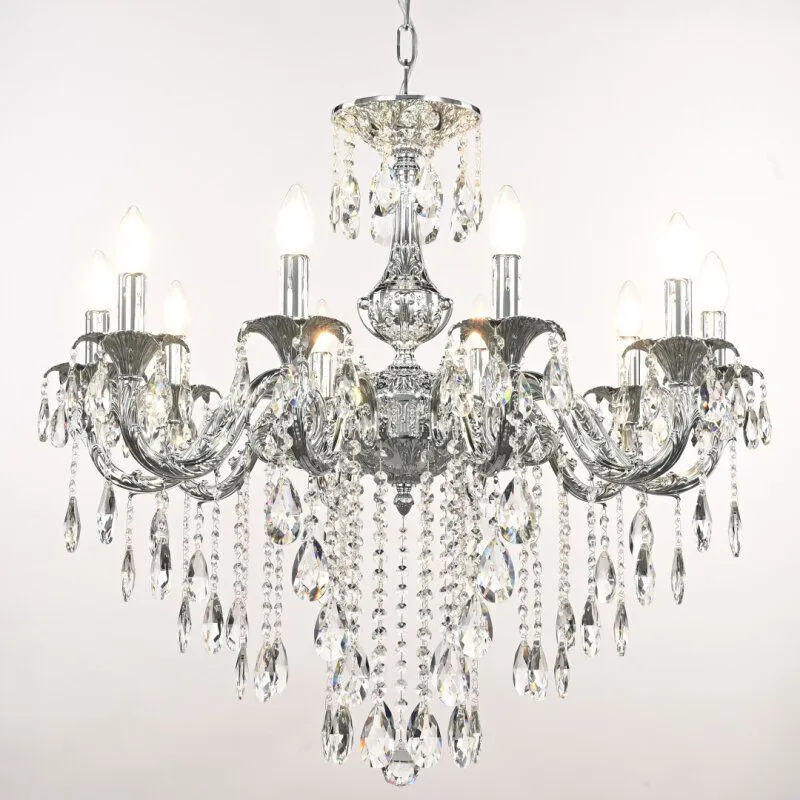 Подвесная люстра Bohemia Ivele Crystal AL7901 AL79101/10/250 B Ni
