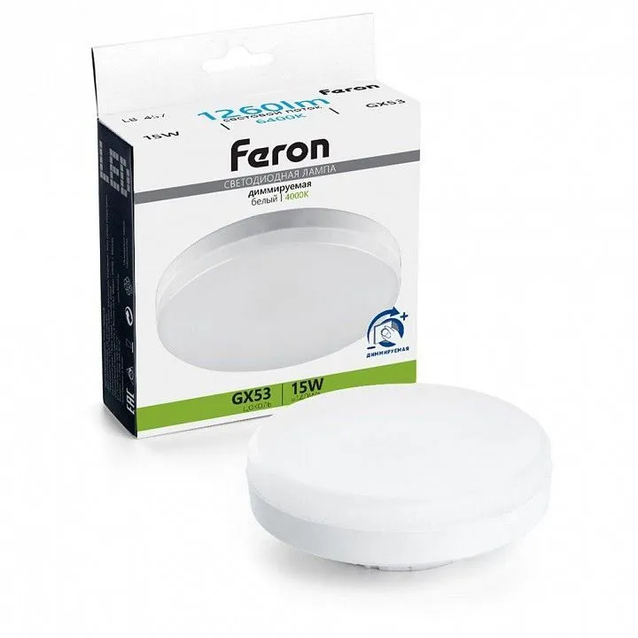 Лампа светодиодная Feron LB-457 GX53 15Вт 6400K 51069