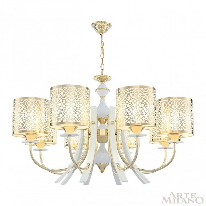 Подвесная люстра Arte Milano Florentia-6067 306067/8 Wh/Gd
