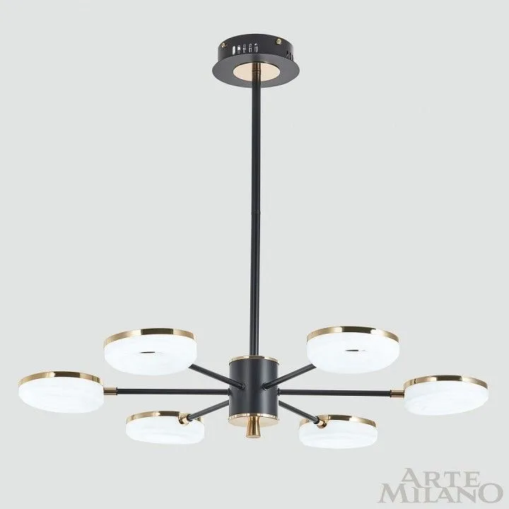Люстра на штанге Arte Milano Ferrara-72999 277499/6 BK/GD