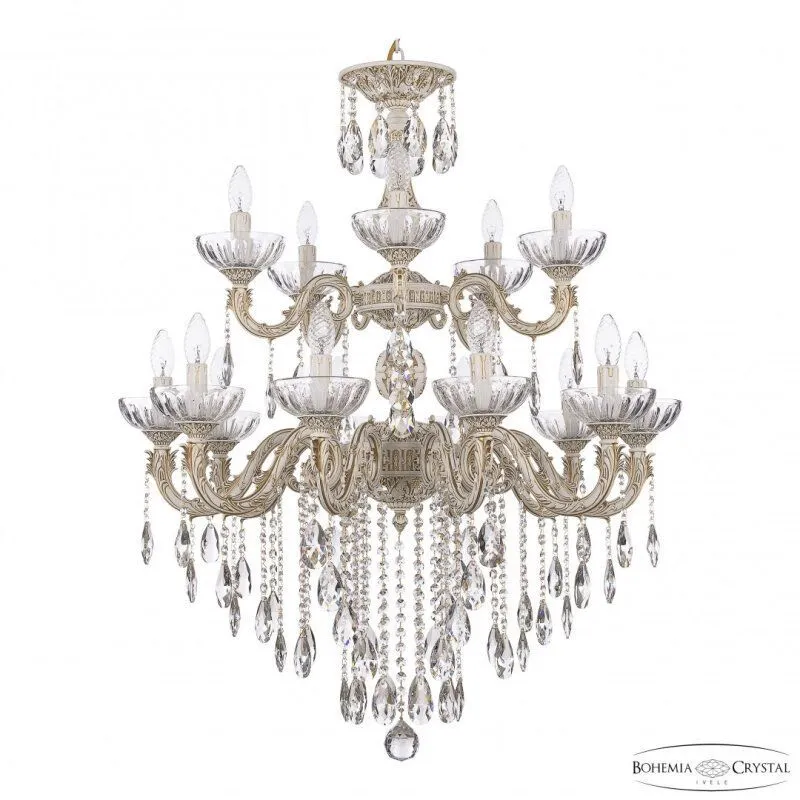 Подвесная люстра Bohemia Ivele Crystal AL7901 AL79101/10+5/250/2D B WMG P Clear/M-1H