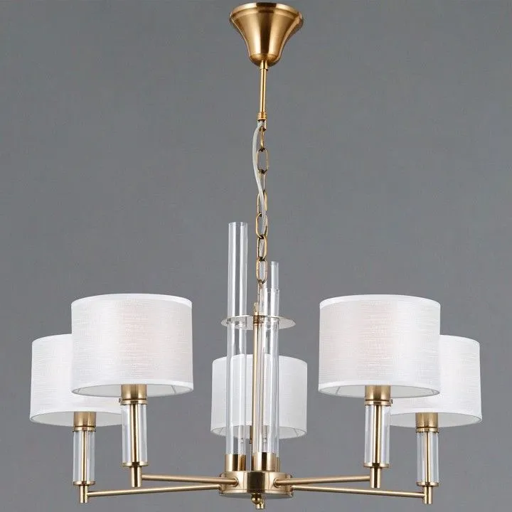 Подвесная люстра ILLUMICO GENOA IL0755-5PSQ-25 BRASS GENOA