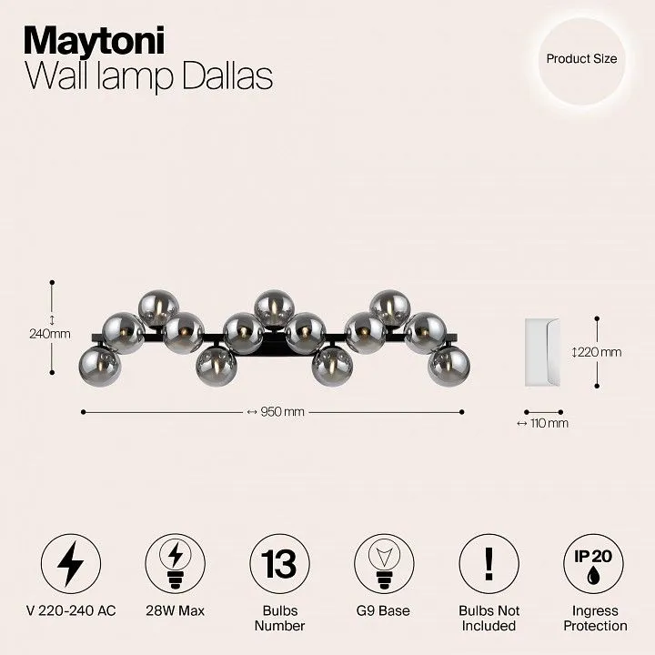 Бра Maytoni Даллас MOD547WL-13B