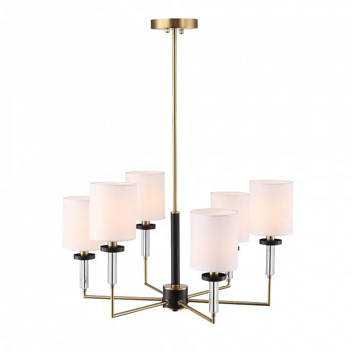 Люстра на штанге ST-Luce BLACK+BRASS SL1404.303.06