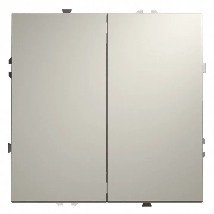 Выключатель двухклавишный без рамки Voltum S70 VLS020103