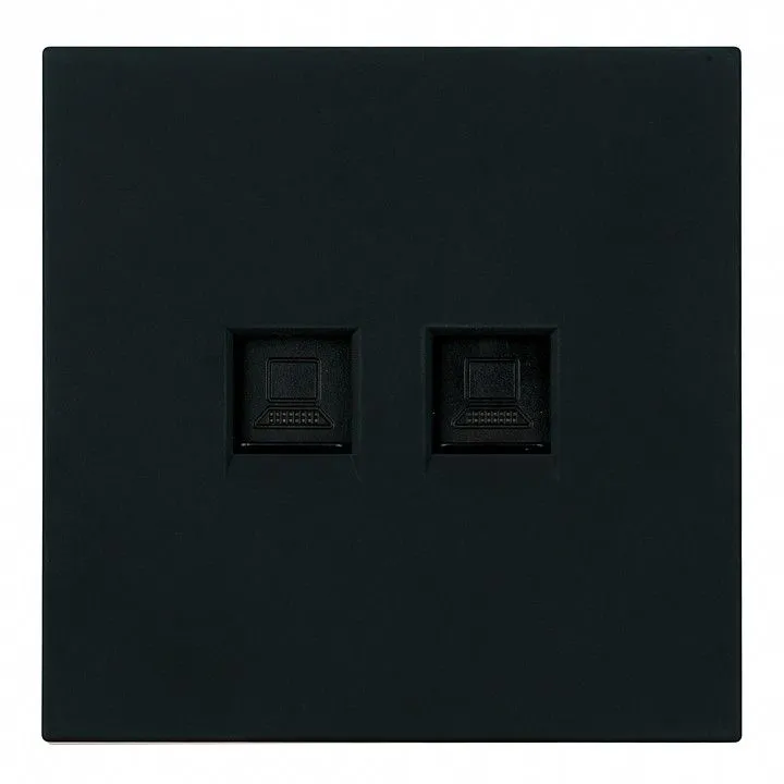 Розетка двойная Ethernet RJ-45 без рамки Stekker Мия 50451