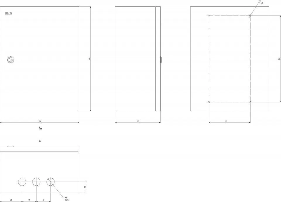 Электрический щиток накладной Эра  NO_SIMPLE_STM_SHMP-04_IP31
