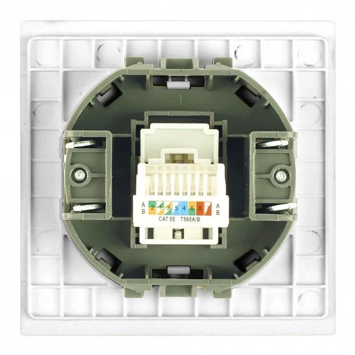 Розетка Ethernet RJ-45 без рамки Stekker Мия 50436