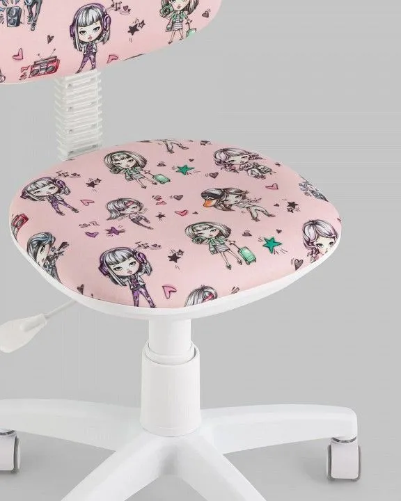 Стул компьютерный Stool Group Умка KP09-wh-HCC-Girls, УТ000038770 Стул компьютерный Stool Group Умка KP09-wh-HCC-Girls, УТ000038770