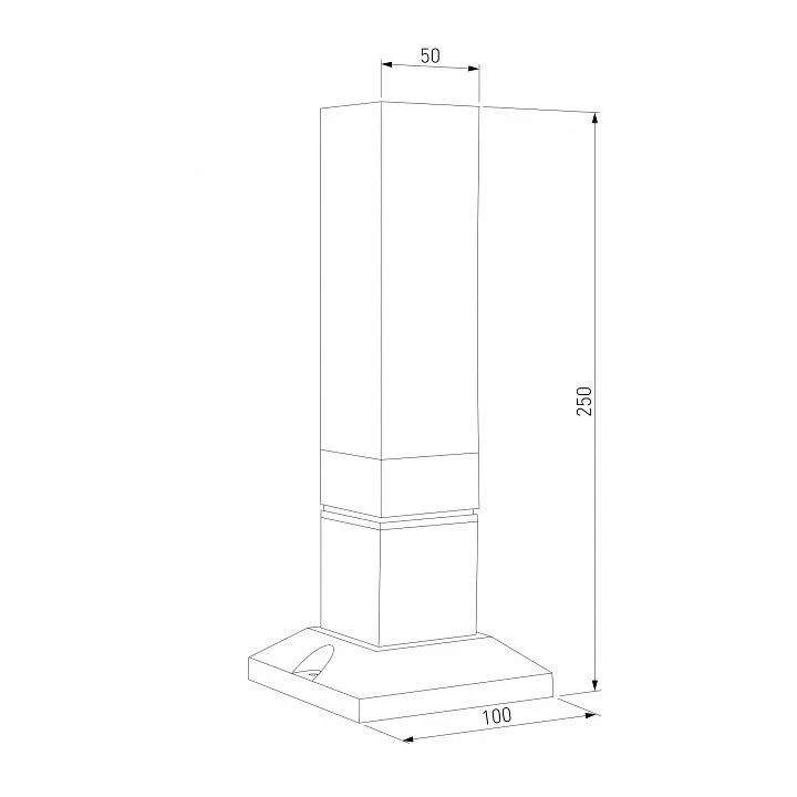 Наземный низкий светильник Elektrostandard  1536 TECHNO LED