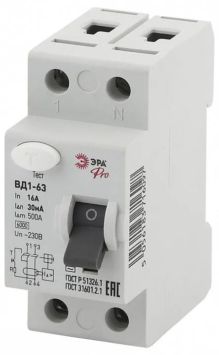 Устройство защитного отключения 2P Эра ВД1-63 NO-902-26