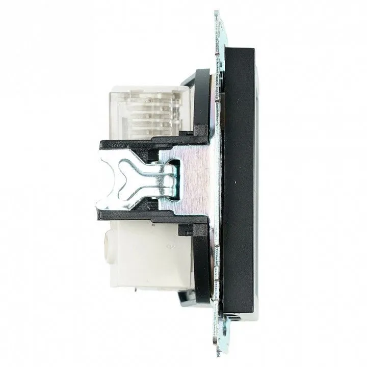ТВ-розетка и розетка Ethernet RJ-45 без рамки Stekker Катрин 49182