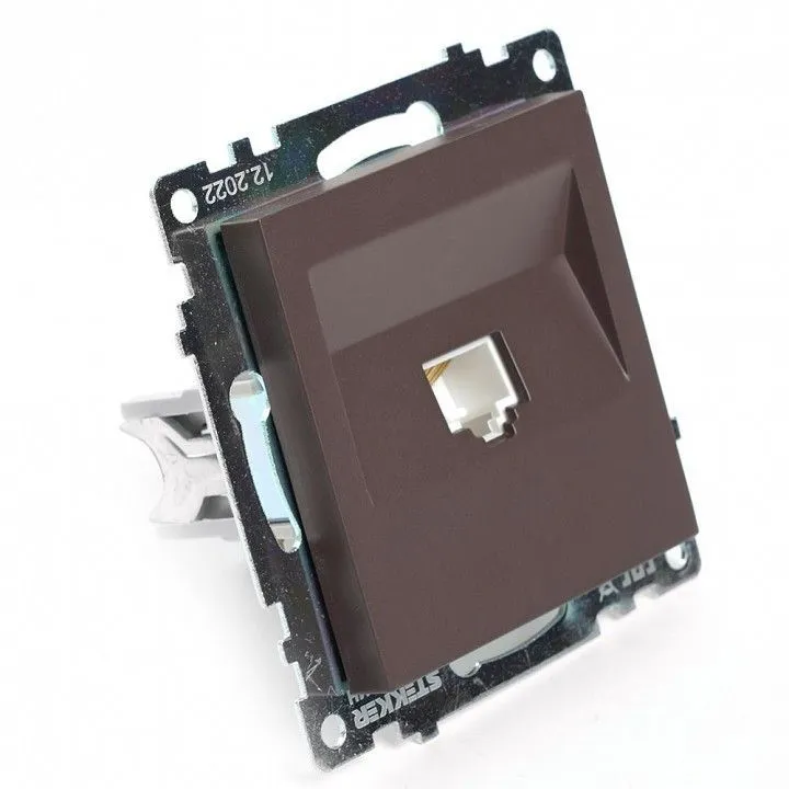 Розетка Ethernet RJ-45 без рамки Stekker Катрин 49023