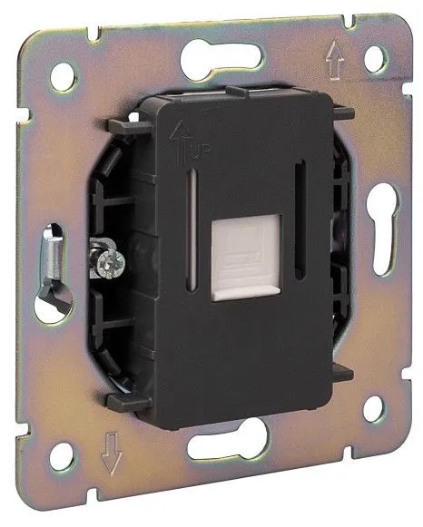 Розетка Ethernet RJ-45 и со шторками, без рамки Kranz STRONG KR-78-0724-8