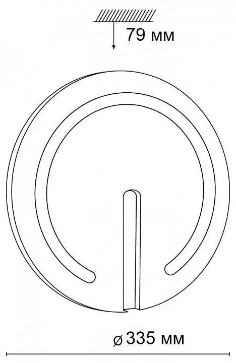 Накладной светильник Sonex Button 3041/CL