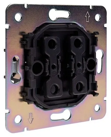 Переключатель проходной одноклавишный без рамки Kranz ROUND KR-78-0708-1