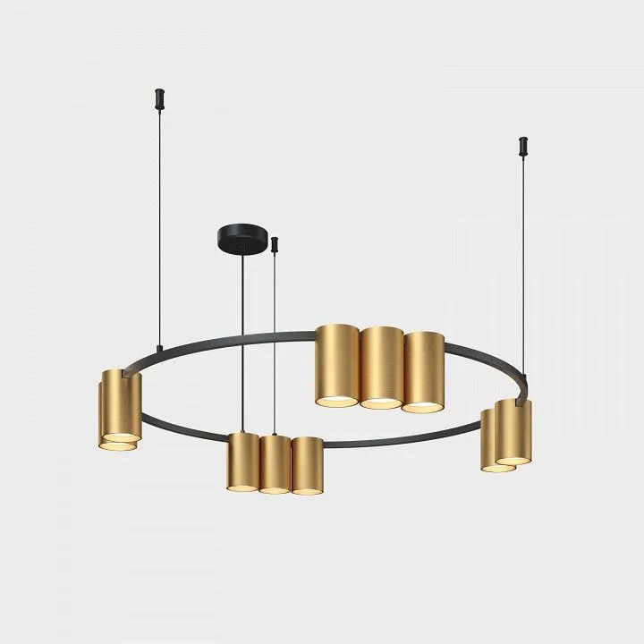 Подвесная люстра Denkirs Orbit DK4065-BK+SG