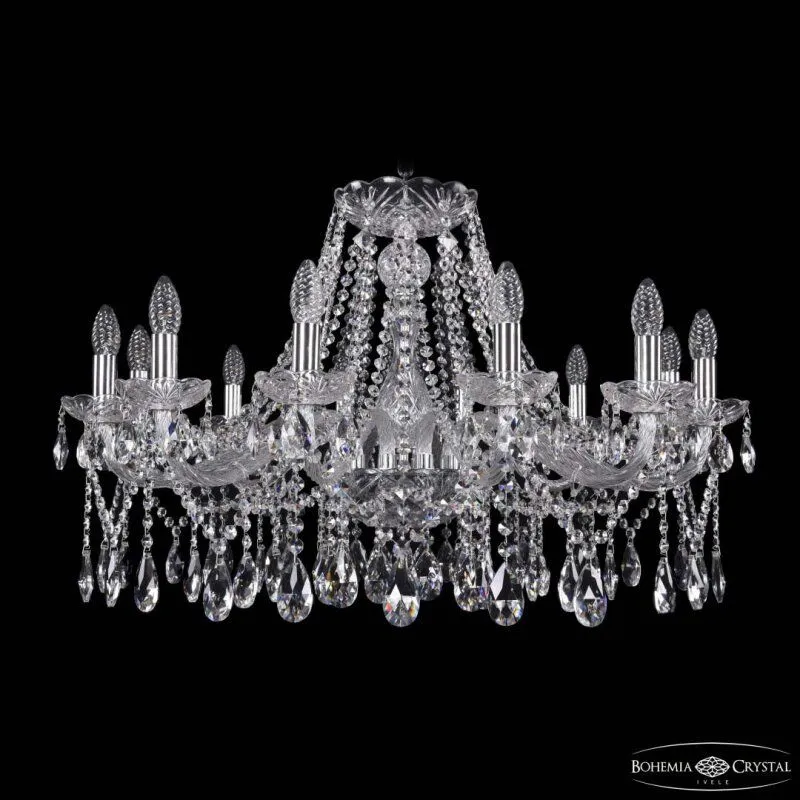 Подвесная люстра Bohemia Ivele Crystal 1413 1413/12/300 Ni