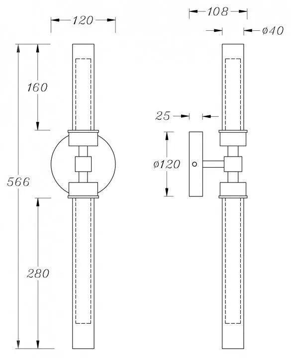 Бра Maytoni Стело MOD116WL-L7BS3K