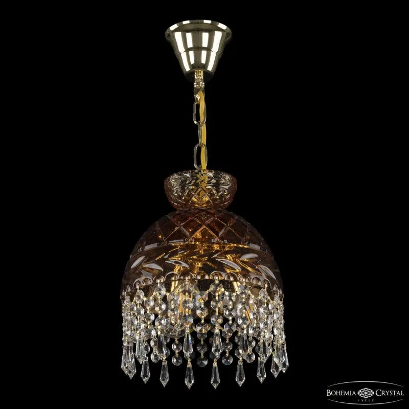 Подвесная люстра Bohemia Ivele Crystal 5478 5478/22 G Amber/M-1F Drops