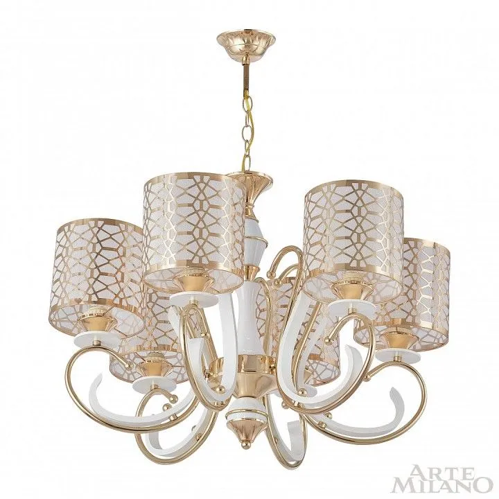 Подвесная люстра Arte Milano Florentia-1237 301237/6 Wh/Gd