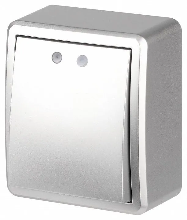 Выключатель одноклавишный с подсветкой Эра Эра Эксперт 11-1202-03