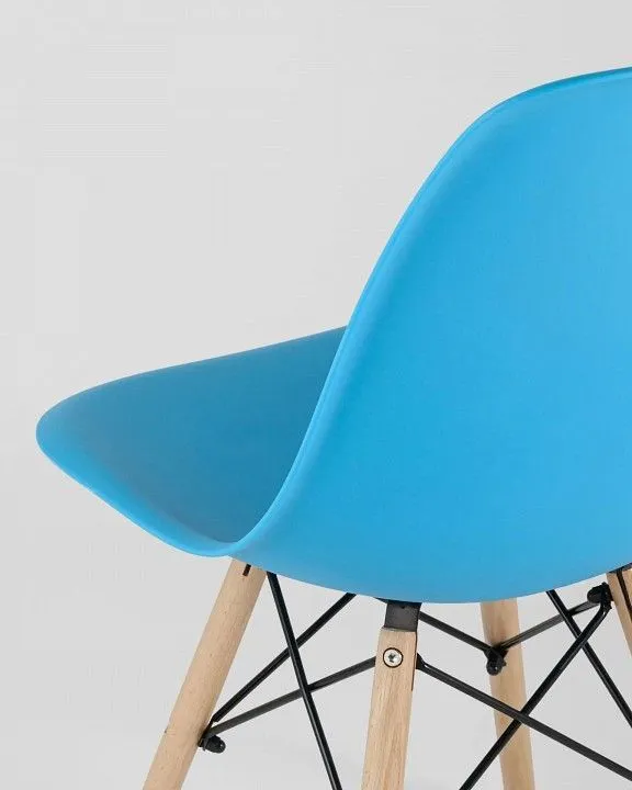 Набор из 4 стульев Stool Group Eames Y801 aqua X4, УТ000003476 Набор из 4 стульев Stool Group Eames Y801 aqua X4, УТ000003476