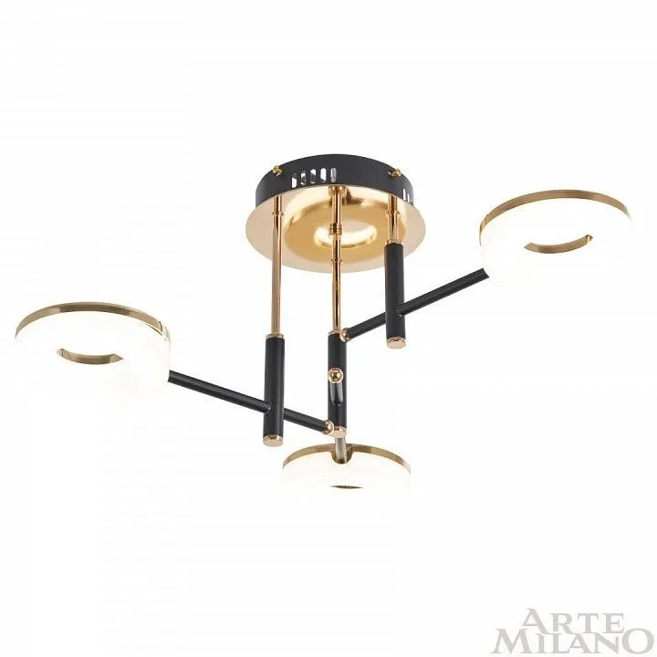 Потолочная люстра Arte Milano Ferrara-72999 272999/3 BK/GD