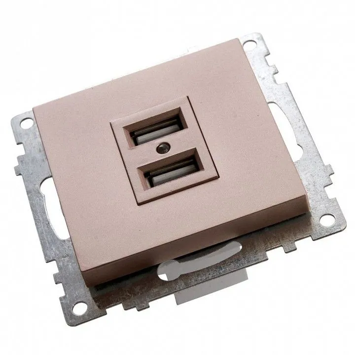 Розетка USB type A без рамки Stekker Катрин 39602