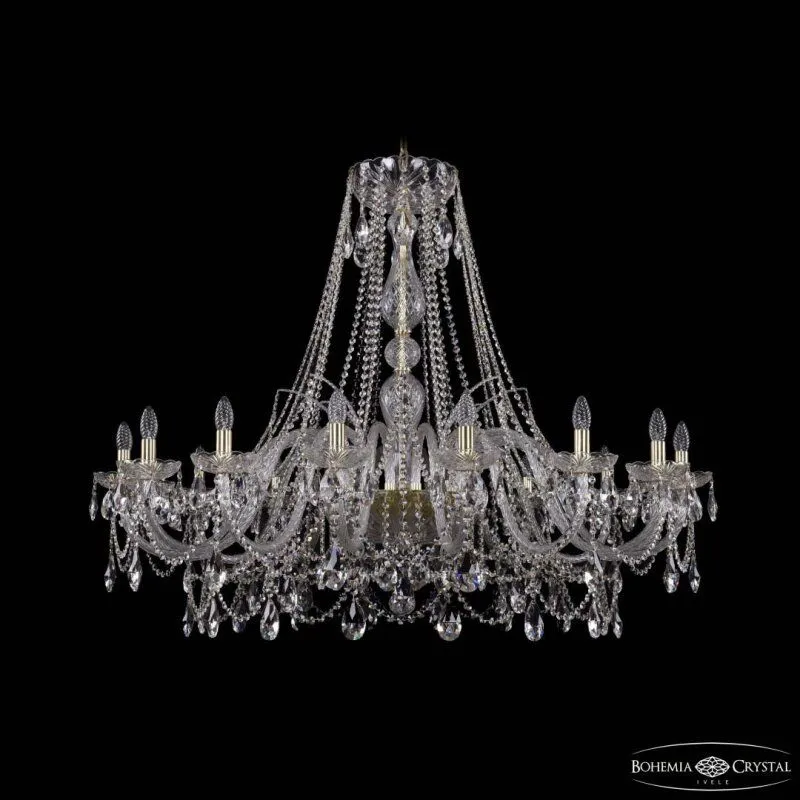Подвесная люстра Bohemia Ivele Crystal 1411 1411/16/460 G