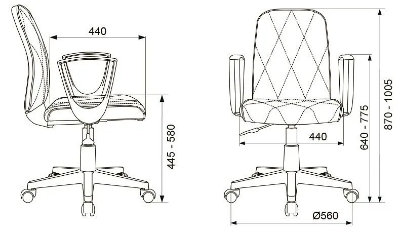Кресло компьютерное CH-W327/OR-10