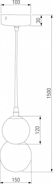 Подвесная люстра Eurosvet Polar 50251/1 LED белый