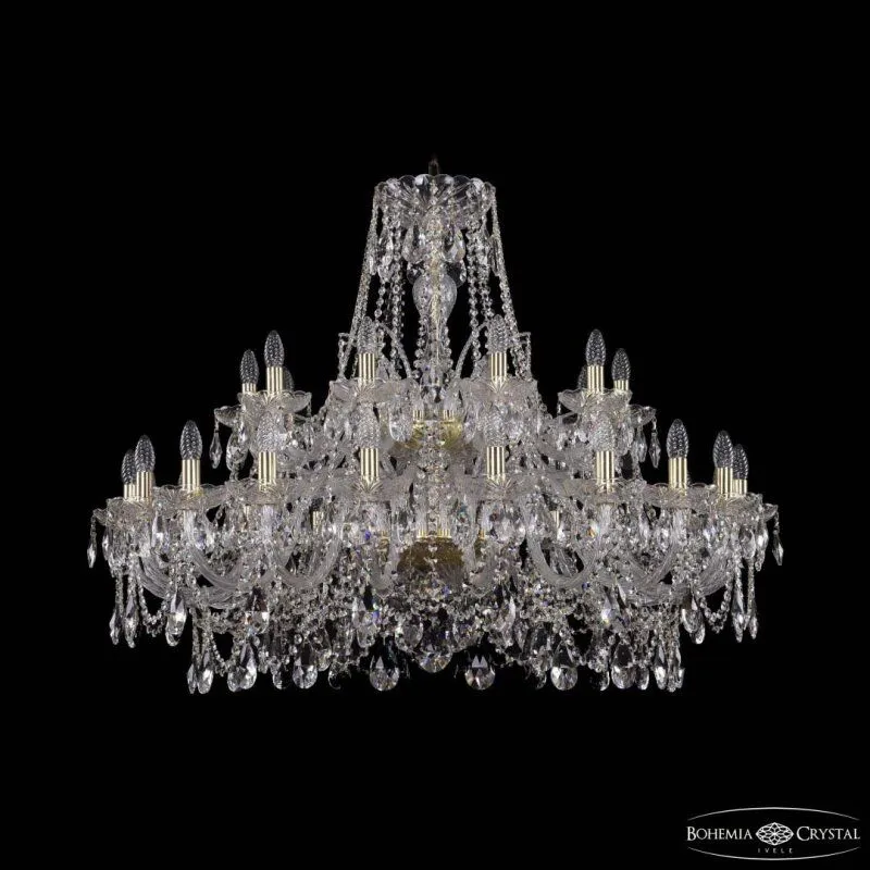 Подвесная люстра Bohemia Ivele Crystal 1411 1411/20+10/400/2d G