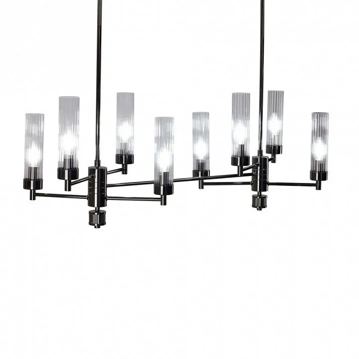 Люстра на штанге AM-Group INDIGO INDIGO SPL8 PEARL BLACK