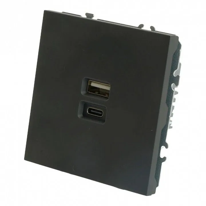 Розетка 2хUSB type A и C без рамки Stekker Эмили 49853