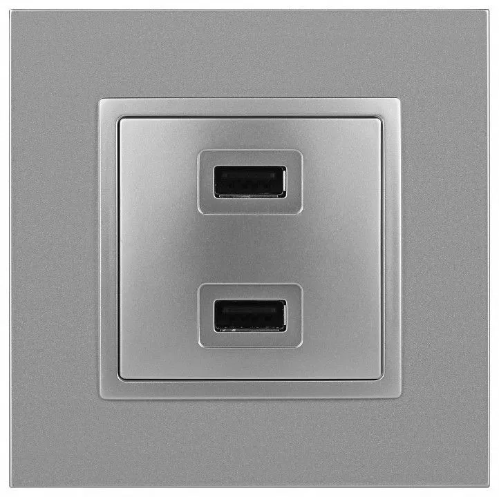 Розетка 2хUSB type A без рамки Эра Эра Elegance 14-4110-03